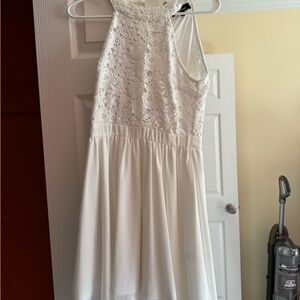 Lulu's White Skater Dress